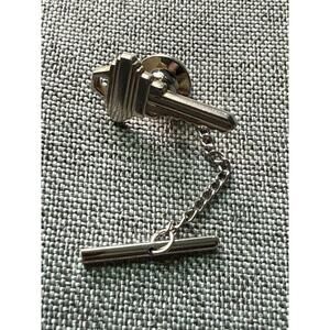 Vintage Door Key Tie Pin Gold Tone Career Office Realtor Agent Locksmith
